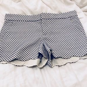 club monaco polka dot scallop shorts